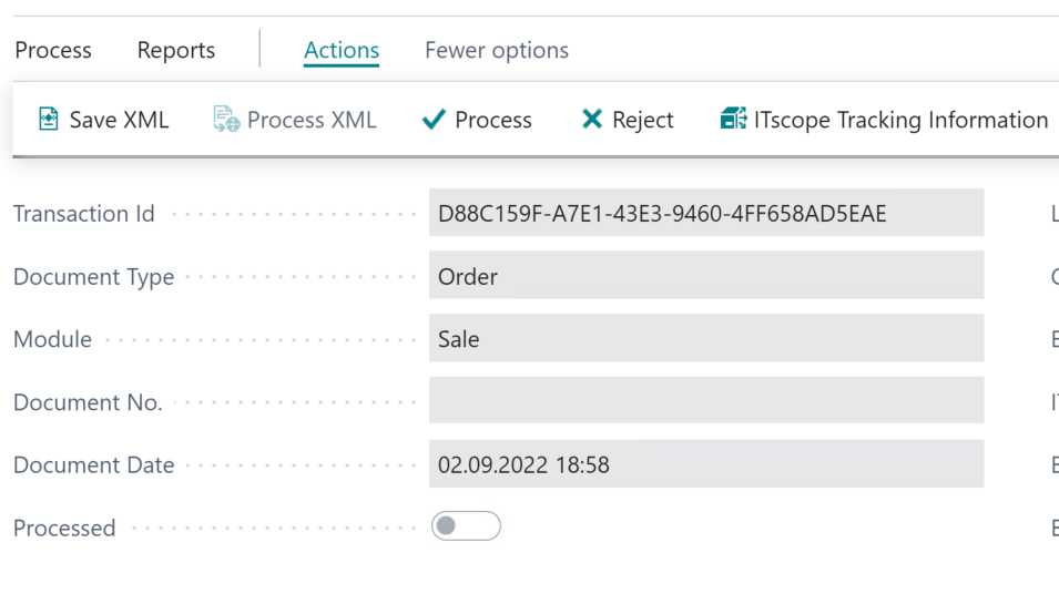 Actions for Documents